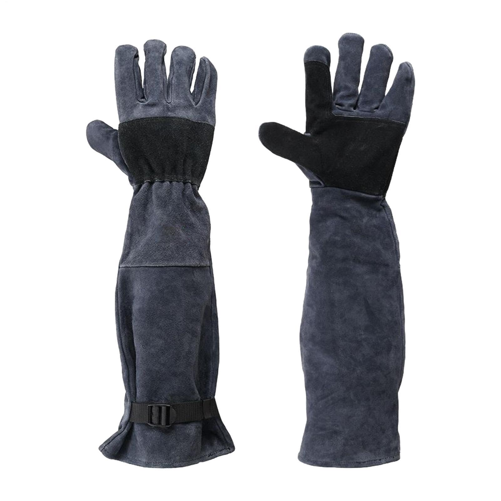 WEITING Guantes antimordeduras para el manejo de animales Protector | Guantes Protectores Antiarañazos De 60 Cm Manga protectora para agarre, aseo y manejo de perros, gatos, aves, serpientes y