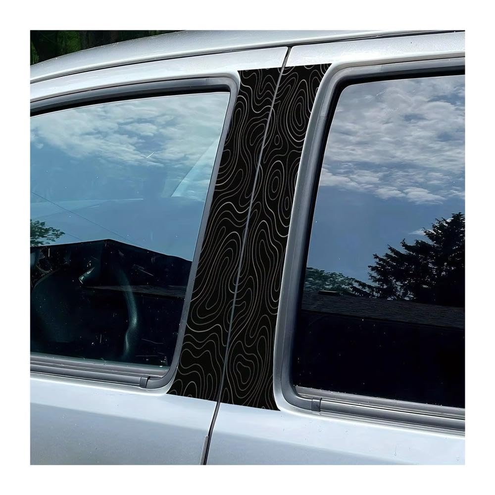 Bertdcx One Color Vinyl Car Sticker B-Pillar Sticker Waterproof Scratch Proof Diy Door Middle Post Sticker Auto Parts