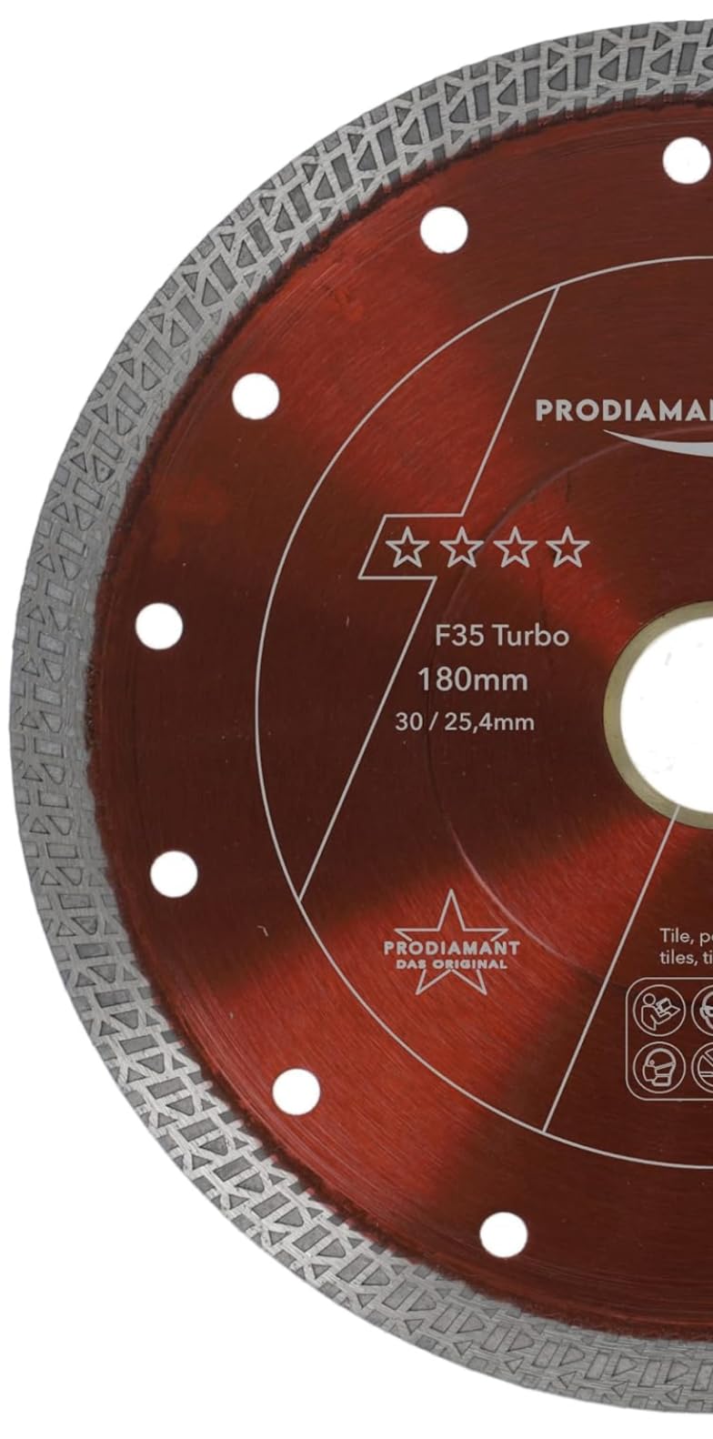 PRODIAMANT Disque Diamant 180 mm x 30/25,4 mm pour Carrelage et Grès Cérame
