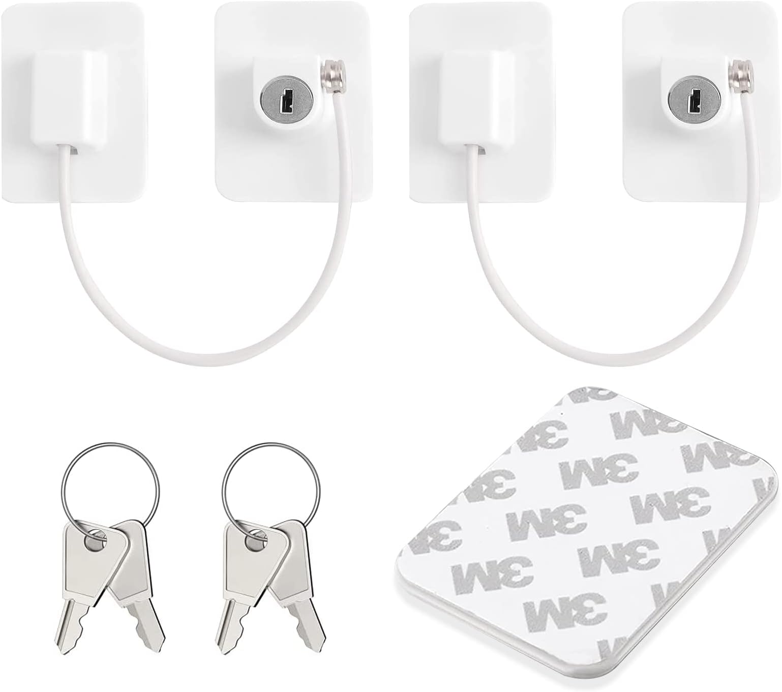 2 Pack Window Restrictor Locks, UPVC Child Baby Security Window Locks Self Adhesive No Drilling Lock Baby Window Restrictor Pet Window Restrictorsn Windows Ventilation Lock.