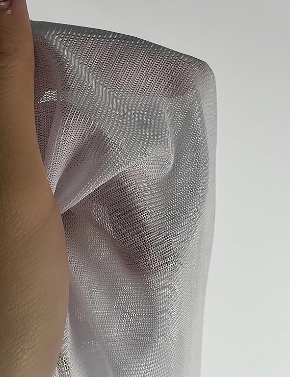 White Long Fingerless Gloves, Women Lace Opera Elbow Length Sheer Mesh Tulle Gloves, Tea Party
