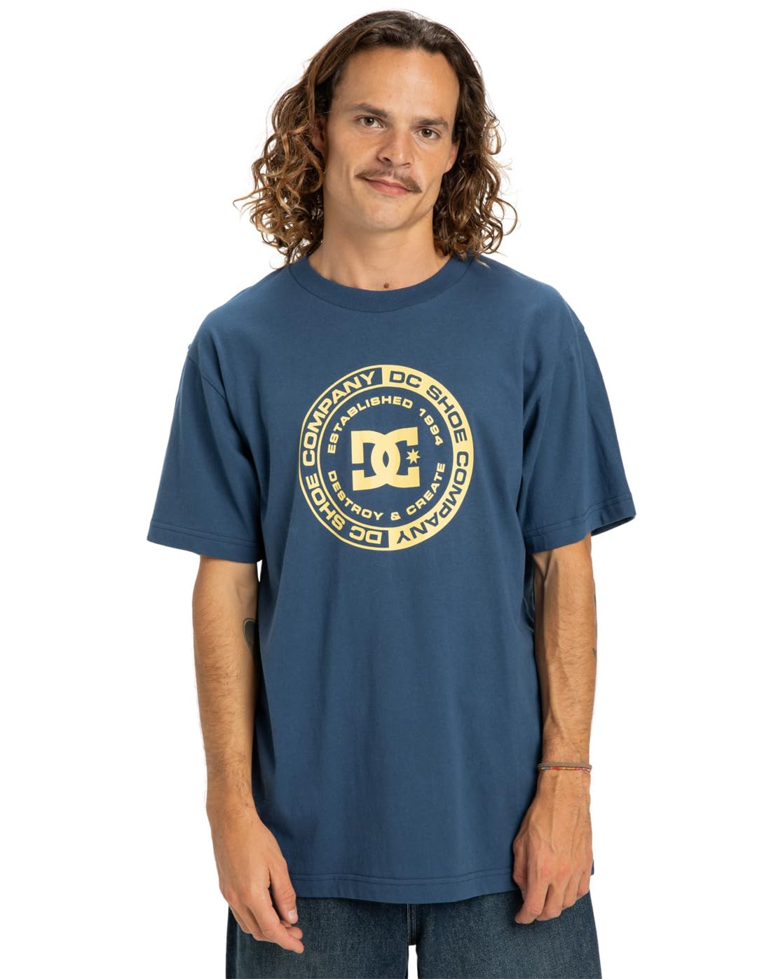 Dcshoes Short Sleeves T-Shirt DC Corpo HSS Men's Blue XS