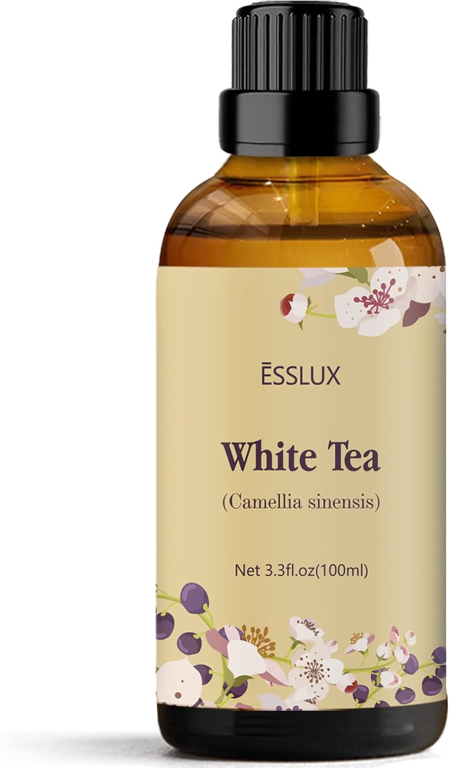 White Tea Essential Oil 100ml (3.3 Fl Oz), ESSLUX