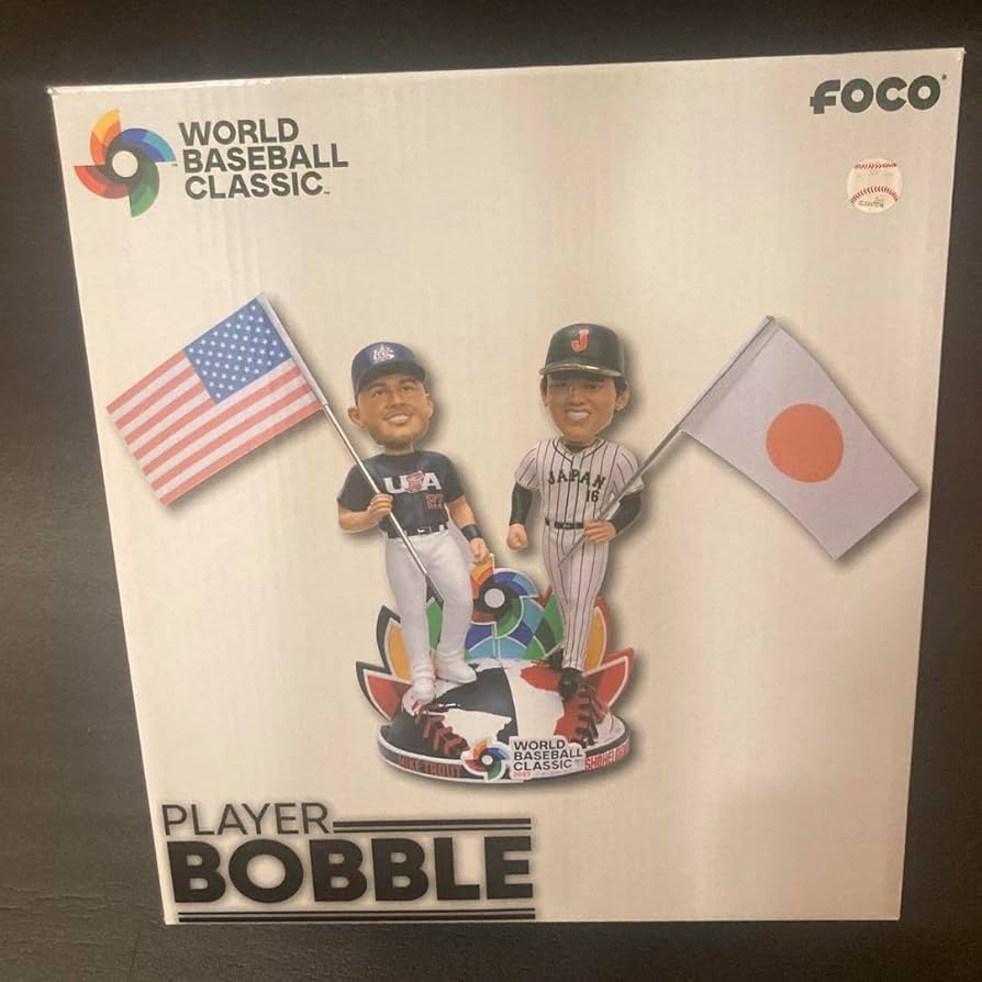 大谷翔平ボブルヘッドWBC トラウトボブルヘッド