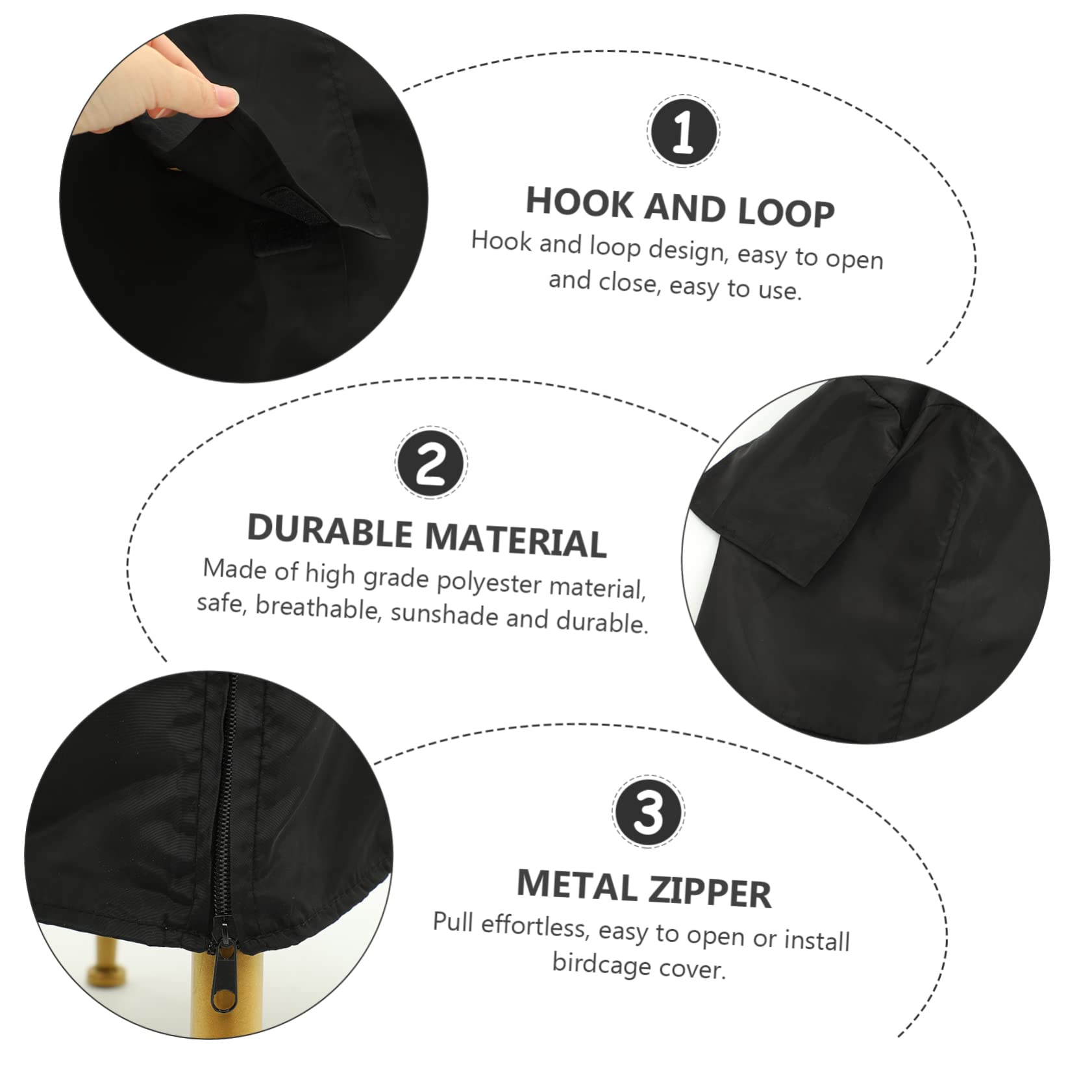 Happyyami 5piezas Cubierta Protectora para Jaula De Pájaros Bloqueo De Luz Resistente Al Frío Viento Material Transpirable para Proteger Tus Aves Ruidosos y Fríos