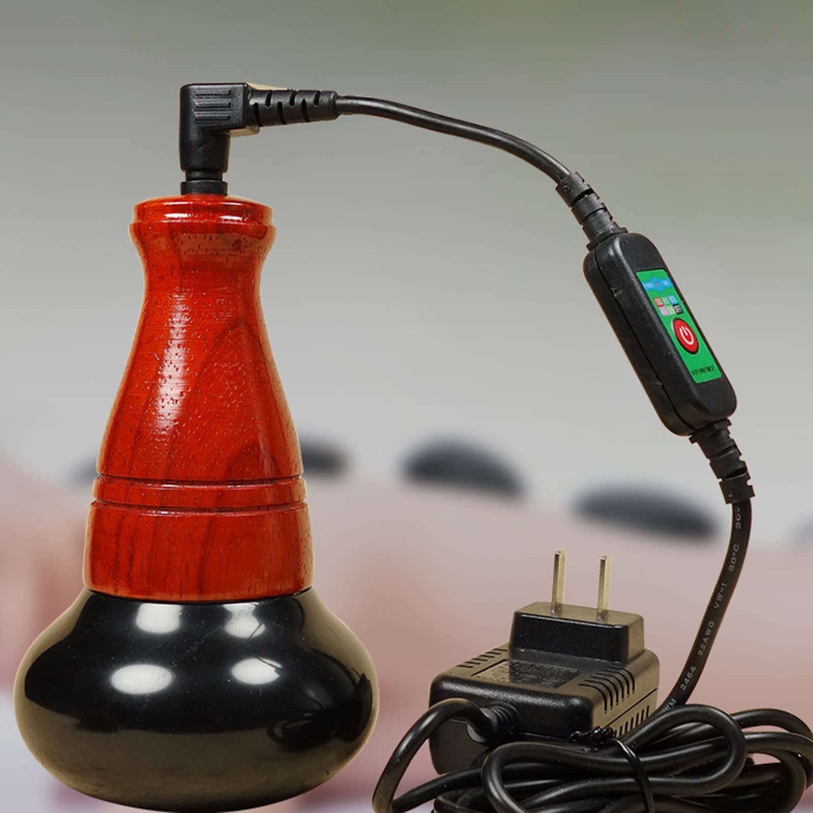 Podgrzewany masażer Gua Sha, elektryczny masażer gorącymi kamieniami, cieplejsze kamienie do masażu Skrobanie, masaż instrumentem skrobającym do skrobania pleców, szyi, masażu twarzy Relaks, lifting