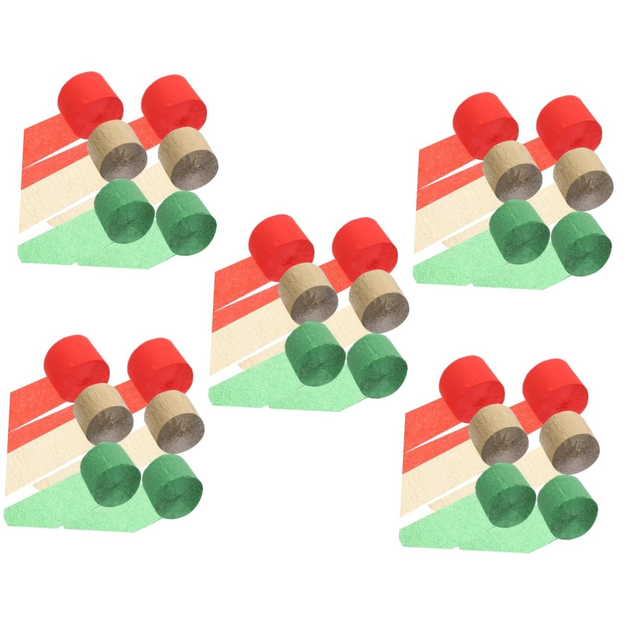PRETYZOOM 30 Piezas De Adornos De Papel Crepé Para Manualidades Decoraciones De Fiesta Serpentinas De Cumpleaños Serpentinas De Boda Decoración De Fiesta Serpentinas De Navidad