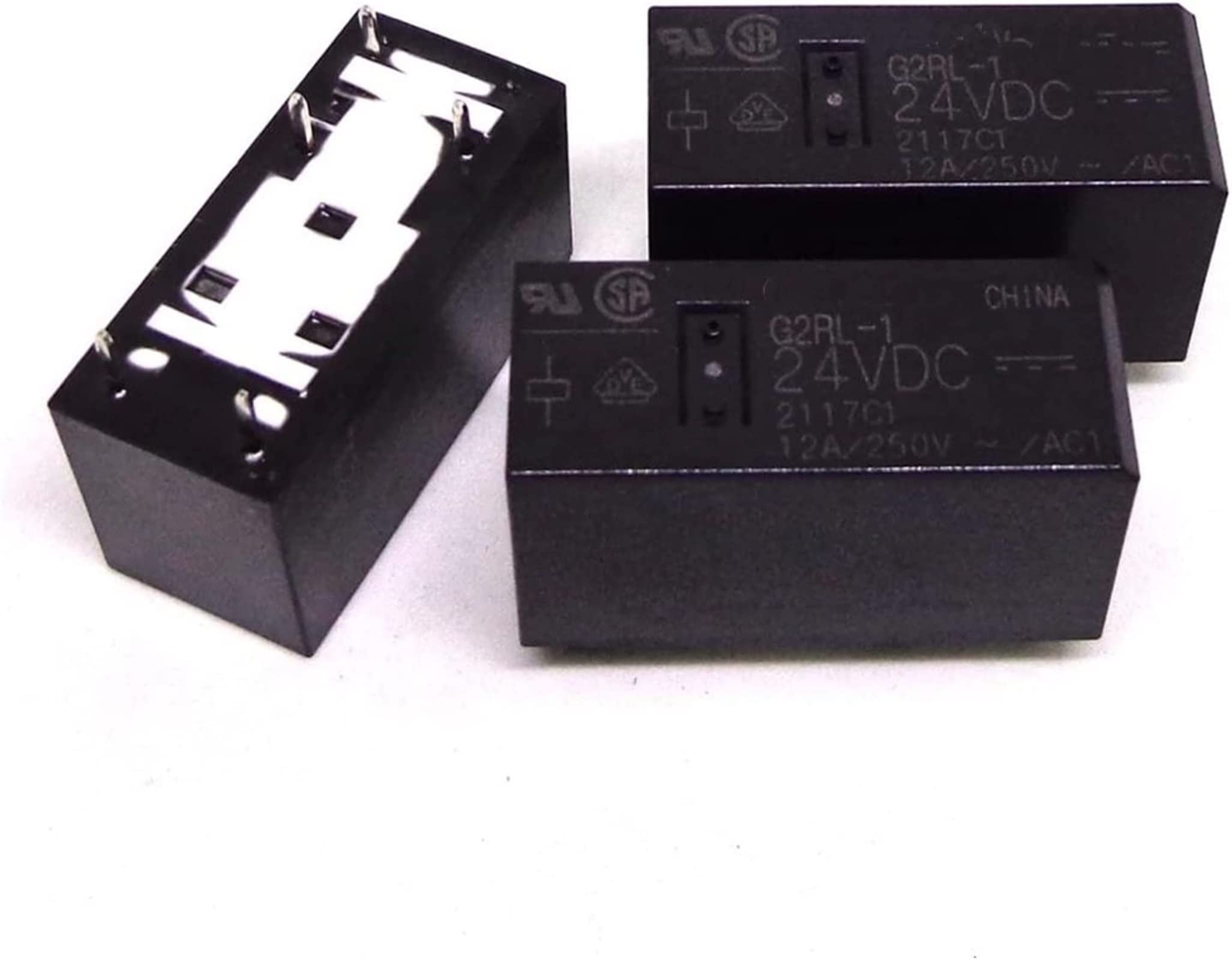 AERBNYEQP Relay 5PCS G2RL-1 12VDC 24VDC 12V 24V 12A