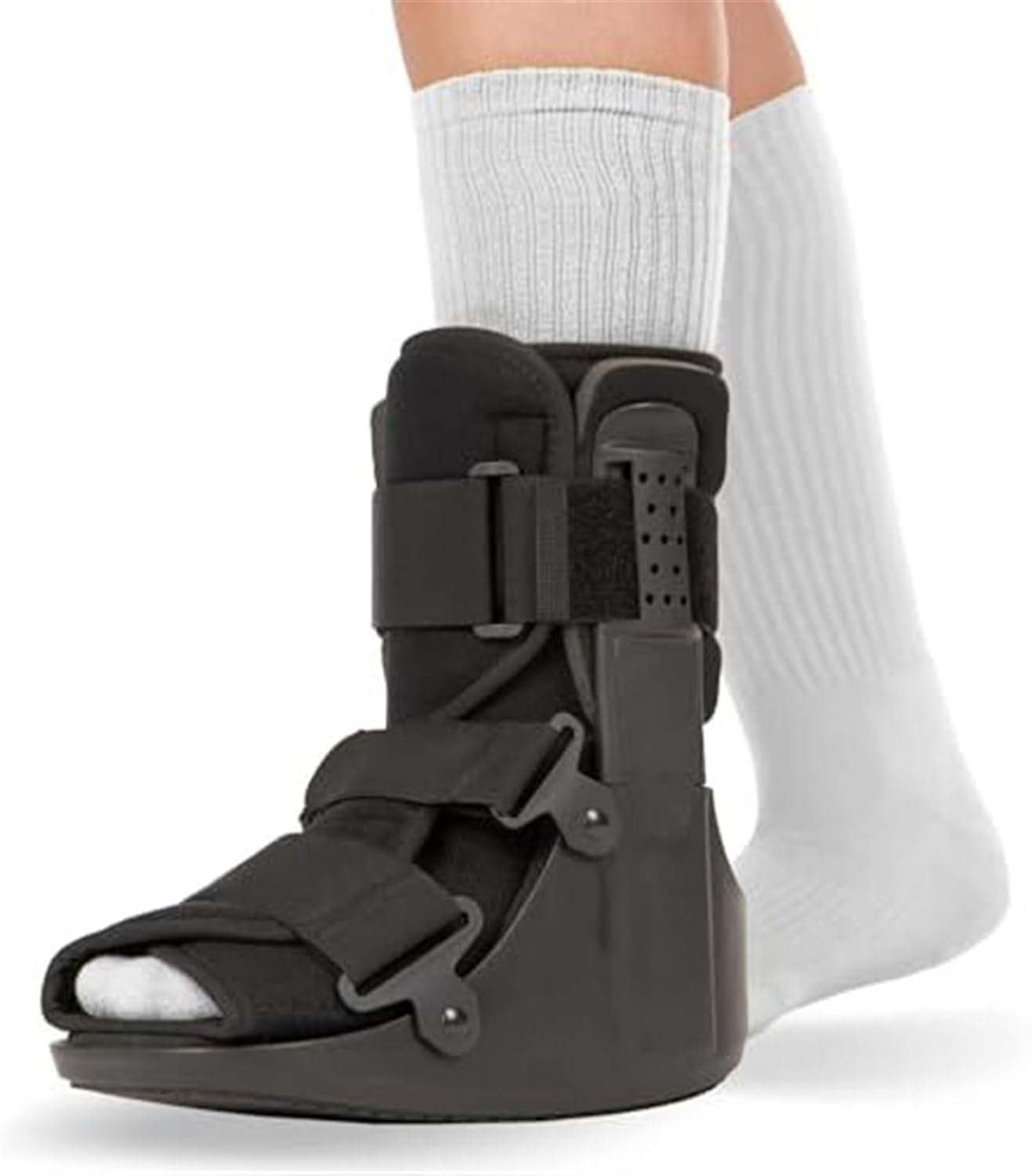 Orthosis Foot Drop,Short Walking Boot, Orthopedic Medical Walker Cast for Broken Toe Injuries, Sprained Ankles, Post-Op Support Foot Fracture Shoe Fits Men and Women,One Color-M