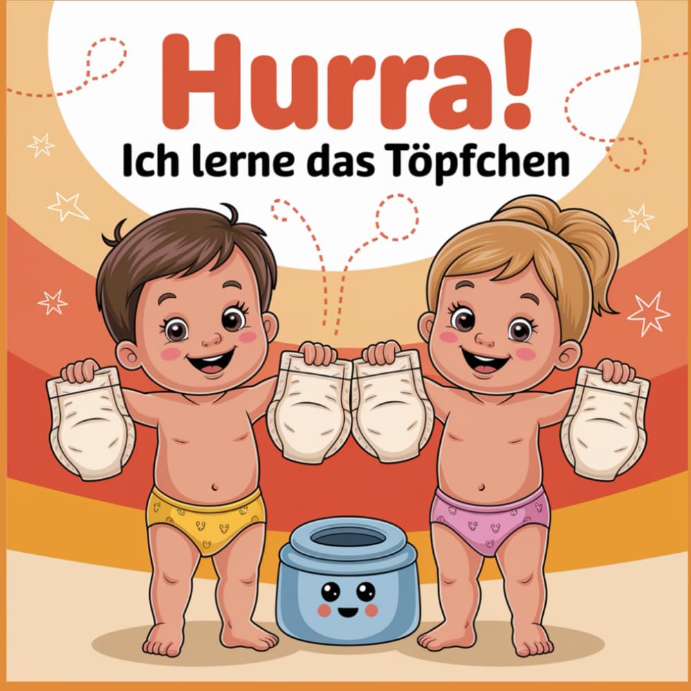 Hurra! Ich lerne das Töpfchen – Mein Mal- und Aktionsbuch für kleine Entdecker: Mitmachbuch zum Trockenwerden für Kinder ab 2 Jahre, Töpfchentraining leicht gemacht (Kreative Bücher für Kinder)