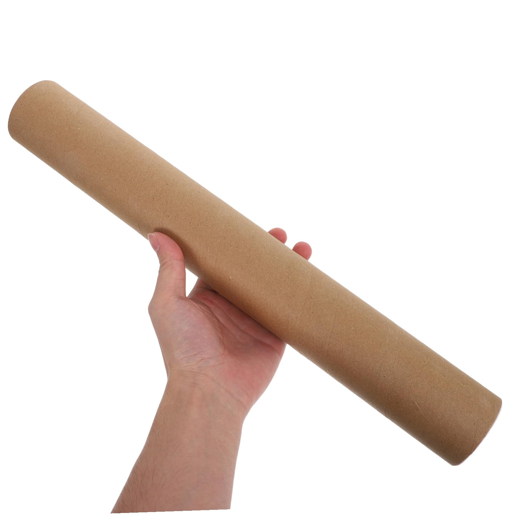 10 Szt Wzmocnionych Tub Wysyłkowych Z Papieru Pakowego Brązowe Z Papieru Pakowego Do Przechowywania Z Zatyczkami Tekturowe Z Pokrywkami Plakatowe Do