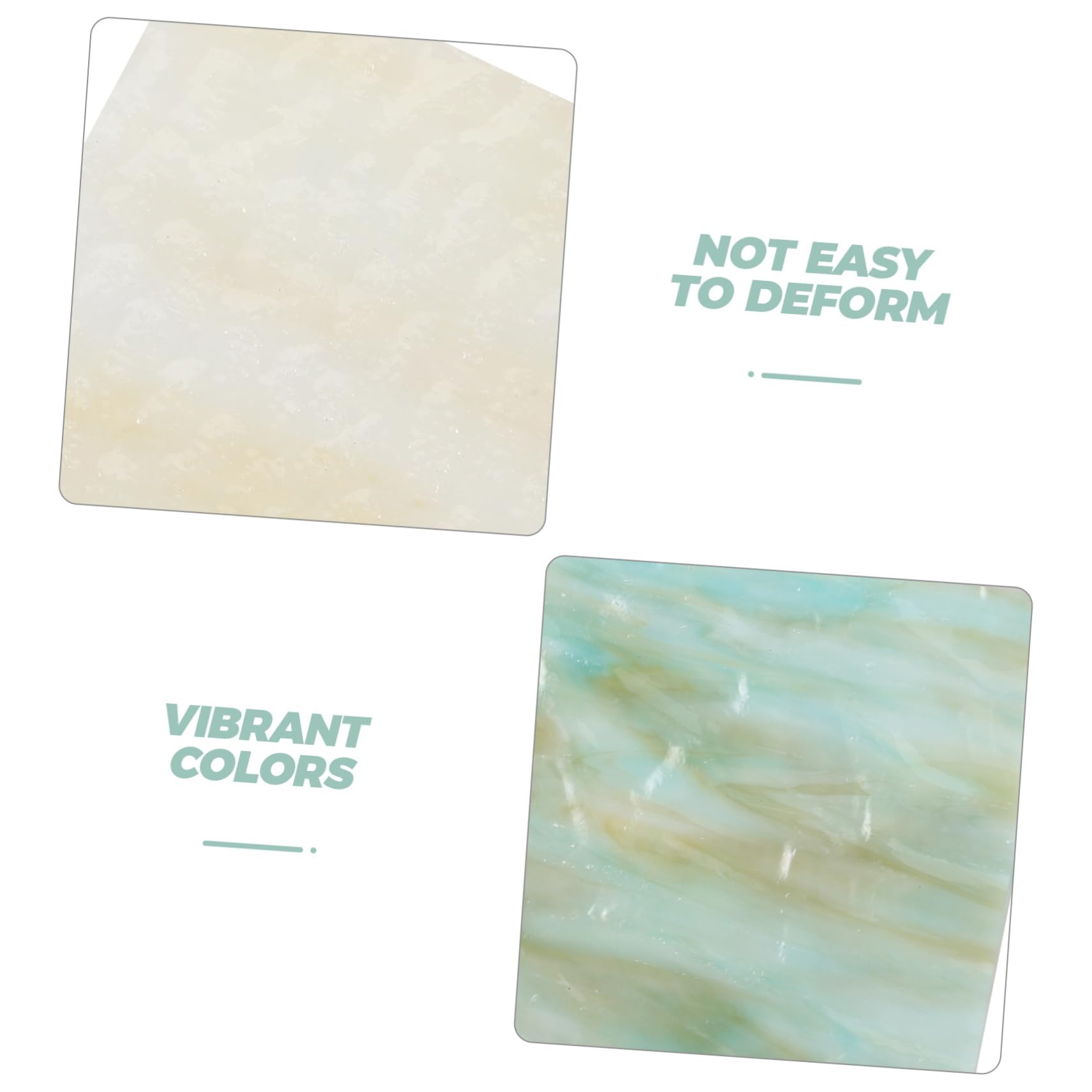 Didiseaon 2pezzi Vetro Texture Ondulata per Mosaico Fai da Te Forniture Artigianali in Vetro Decorazioni per Casa e Ufficio Piastrelle Uniche