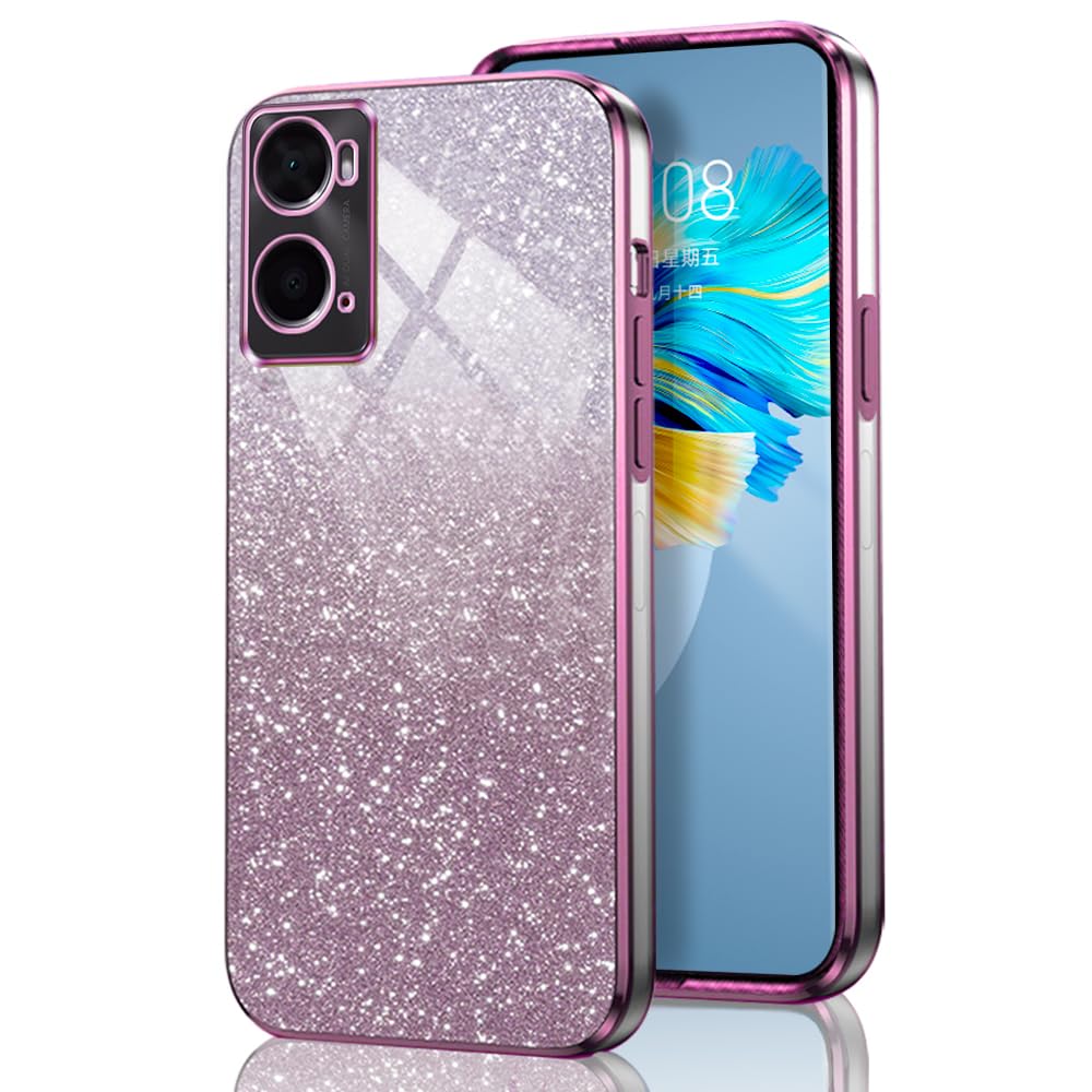 GOGME Glitter Hülle Für Oppo A36 / A76 / Realme 9i, Galvanisierter
