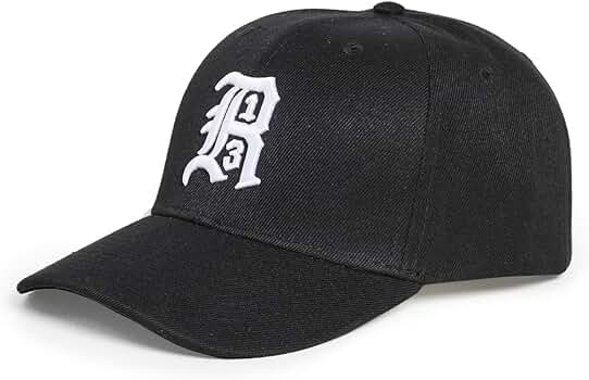 R13 Women's Baseball Cap, Black/White, One Size at Amazon