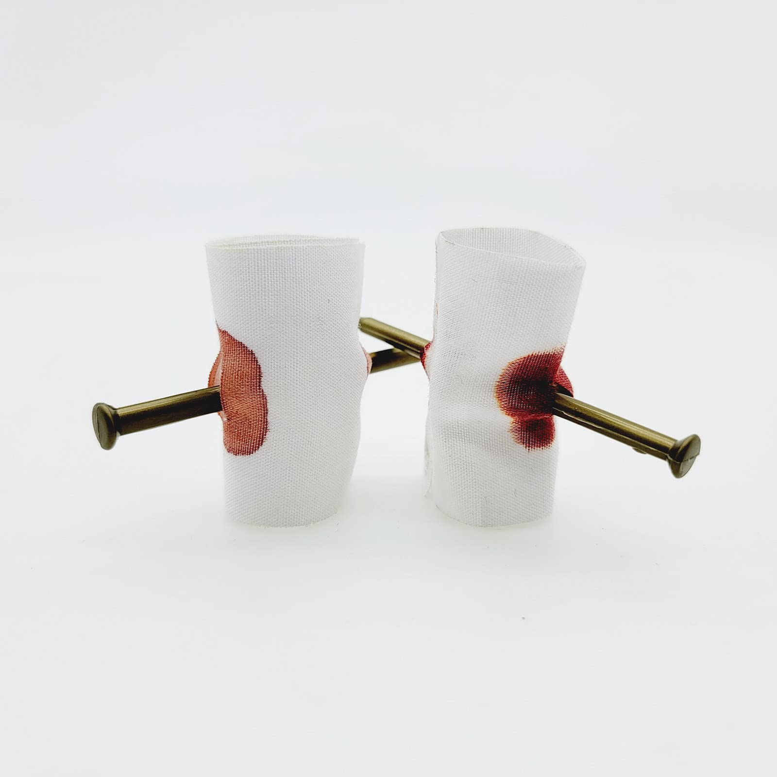 Scary Prank,Fart Bomb,Trick Nail,Bloody Fingers Prank,Prank Nail,Fake Nail Through Finger Trick Finger Parts for April Fool Carnival，Novelty and Gag