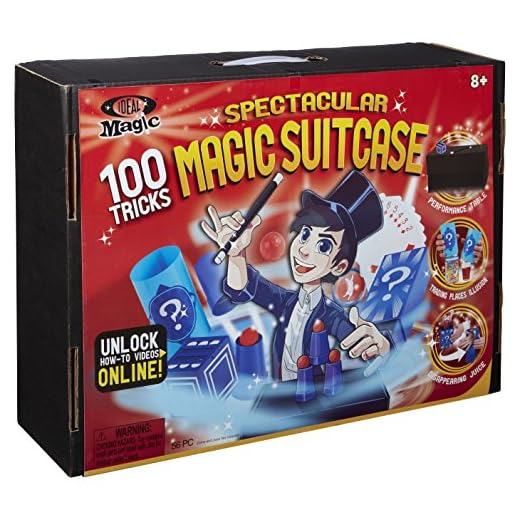 Ideal Magic Spectacular Magic Suitcase 100 Tricks Kids Magic Set