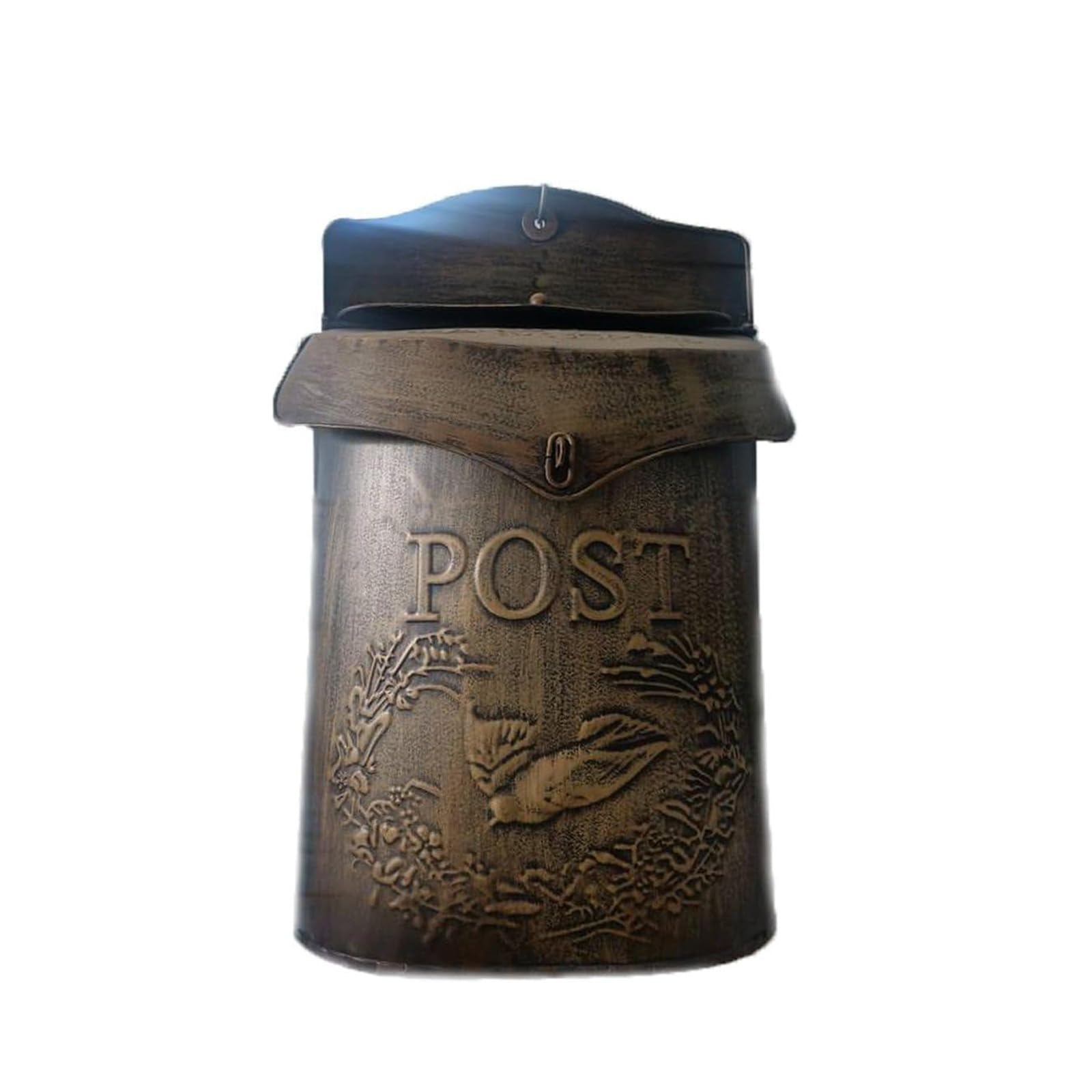 Genérico Buzón De Metal para Granja, Elegante Buzón De Correos Vintage, Buzón Montado En Pared, Decoración Rústica para Exteriores para Oficina De Negocios