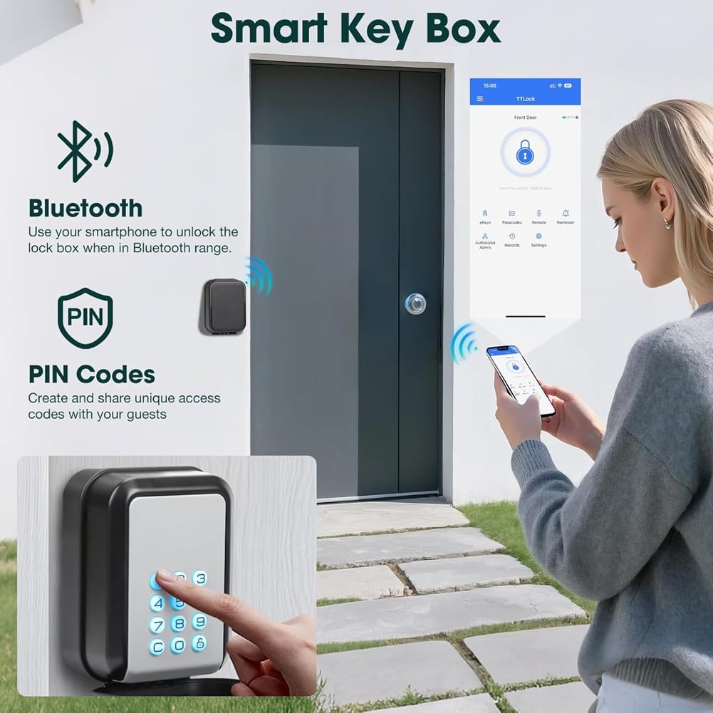 Boîte à clés électronique résistant IP65 - Accès via App et PIN