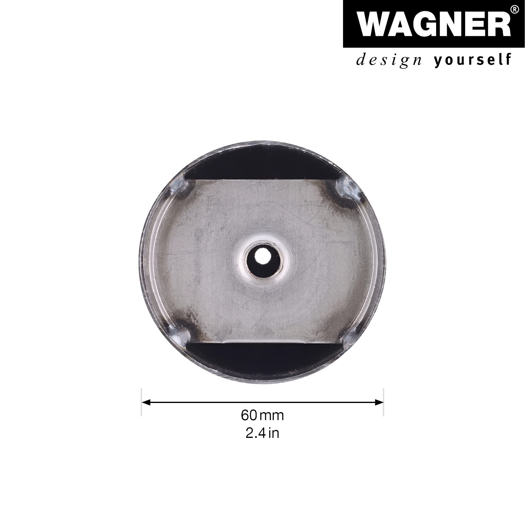WAGNER Teno 12331801 Furniture Leg/Table Leg/System Tube Diameter 60 x 200 mm Can be Combined Individually with TENO System and QuickClick Brushed Steel Look Brushed Steel Load Capacity 50 kg - Image 3