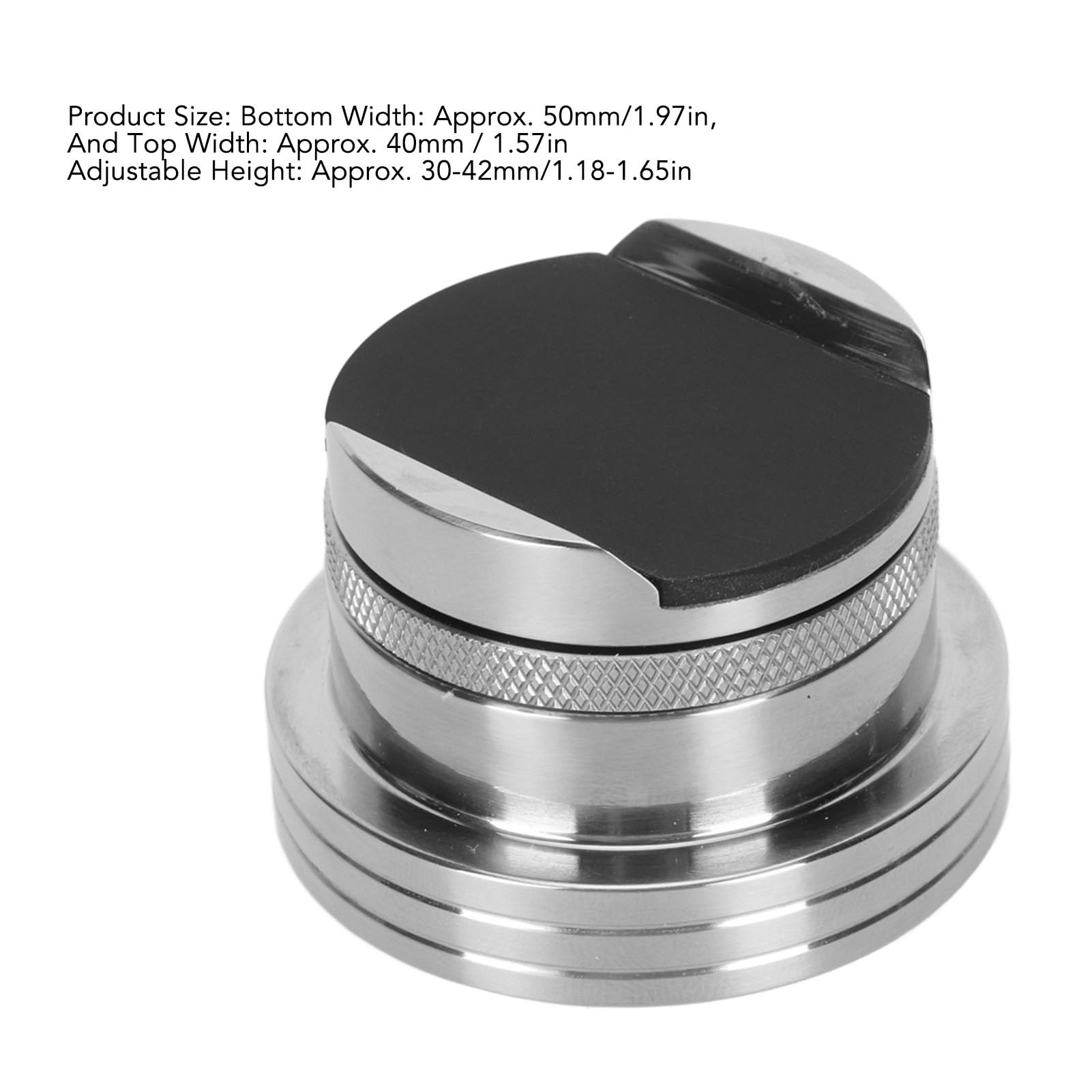 Almohadilla para el Pie con Amortiguador para Altavoz HiFi, Estabilizador de Cable Duradero Ajustable de 30-42mm Sistemas Cine en Casa, Plateado