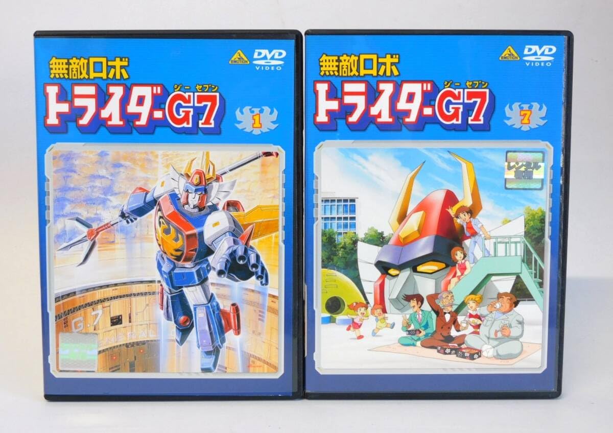 トライダーG7　DVD レンタル落ち　全巻セット Amazon.co.jp: 無敵ロボ トライダーG7 全9巻セット [レンタル