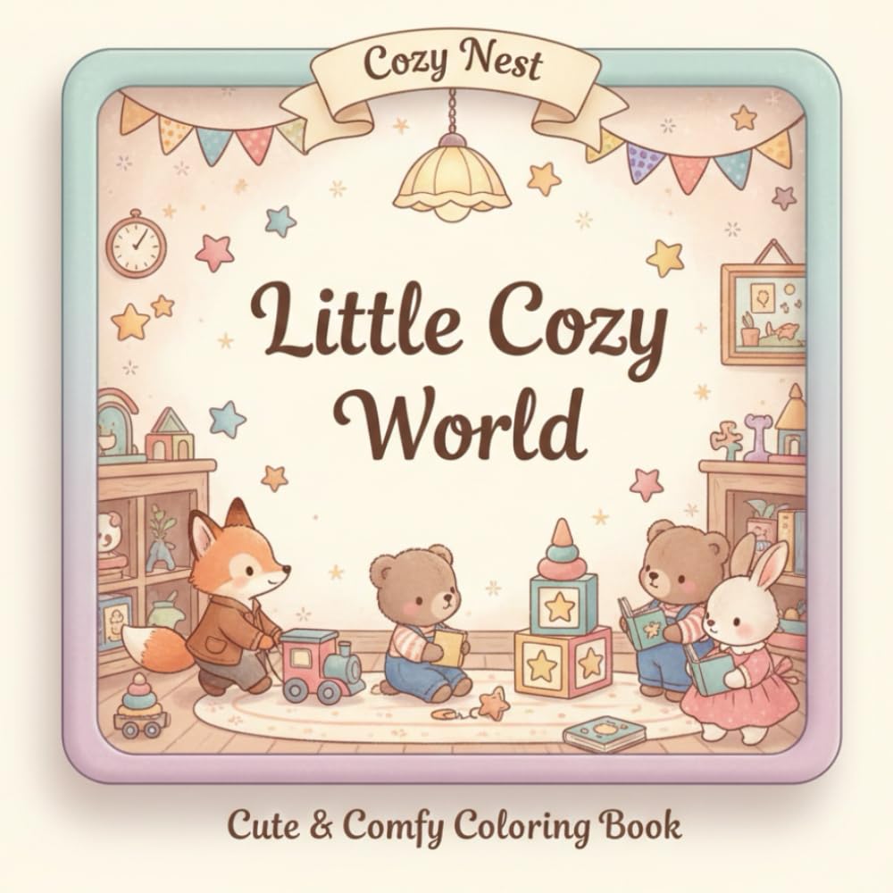 Little Cozy World: Cute & Comfy Coloring Book