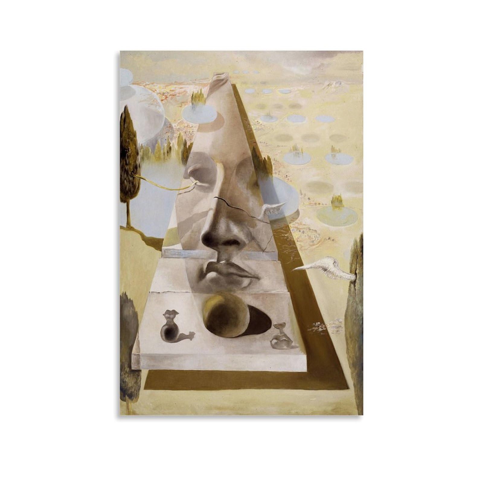 Dubom Unframe-Style Salvador Dali Painter Work（Apparition Of The Face） Poster Artworks Picture Print Wall Art Painting Canvas Gift Decor Homes Decorative 20X30inch(50X75cm)