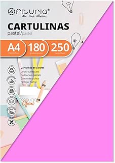 Pack 250 Cartulinas Color Rosa Tamaño A4 180g