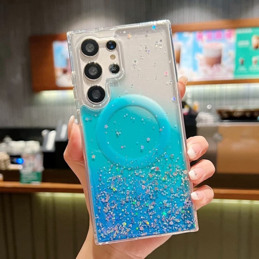 Coque Samsung S22 transparente et magnétique avec finition dégradée premium - 7