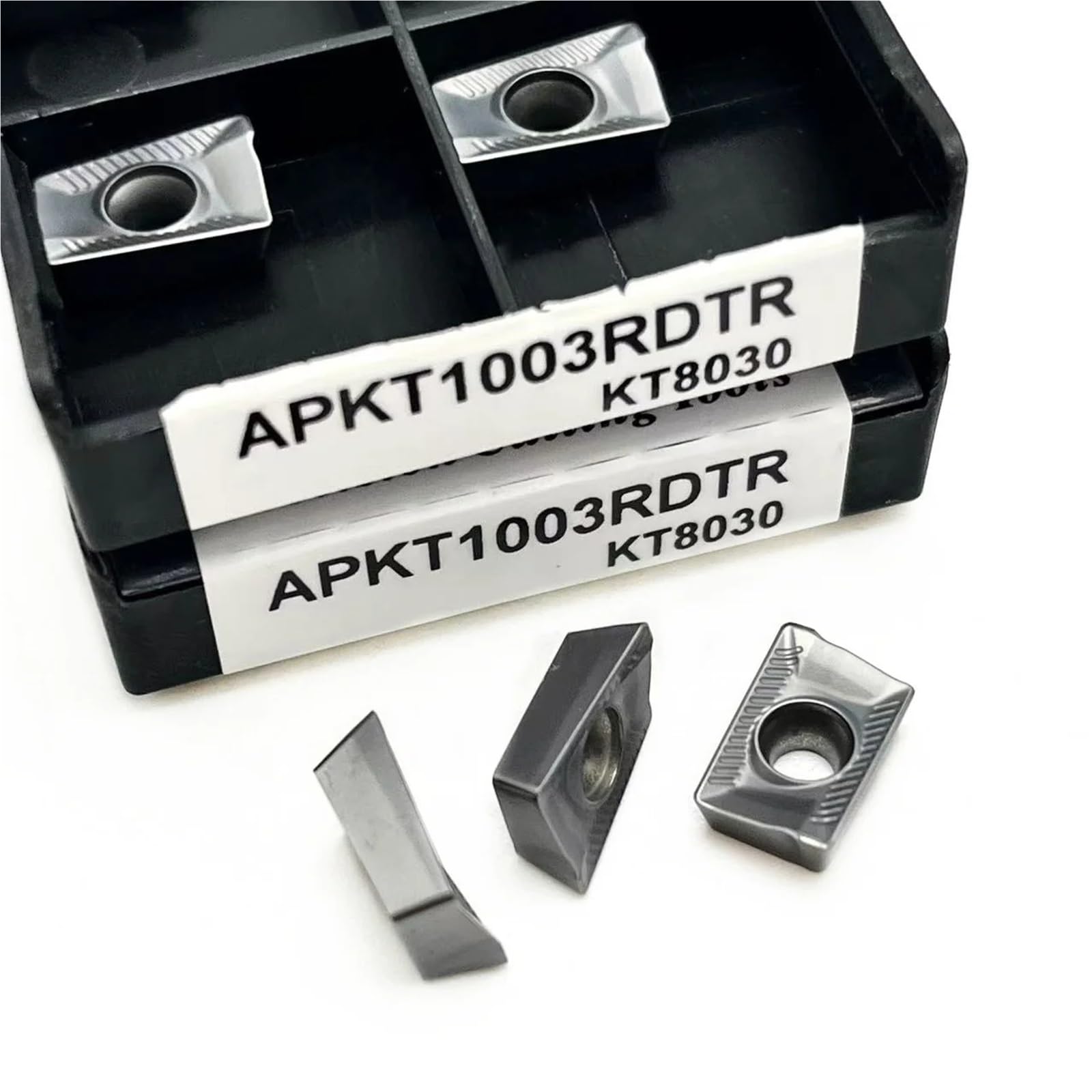 10 Uds APKT1604 KT8030 Insertos De Fresado Cortadores Torno Herramientas Torneado CNC