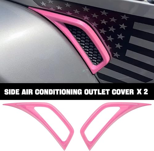 Miniatura 4 de Cubierta de bisagra del capó del motor, cubierta de salida de aire acondicionado lateral y cubierta de ventilación del capó para Jeep Wrangler JL