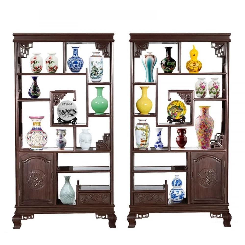 Blaue und weiße Vase, China-Vasen-Set, Vintage-Keramik, orientalische Vase, klassisch, handgefertigt, chinesisches Blumenvasen-Set für Zuhause, Büro, Tischdekoration (klassischer Stil)-C: 24 cm hoch