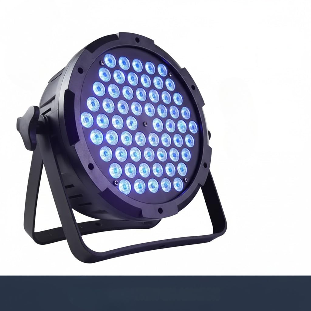 60 LED RGB DJ PAR Light 20CM Diameter | High Brightness Stage Light with Sound Activated & Auto Mode for Party, Wedding & Events