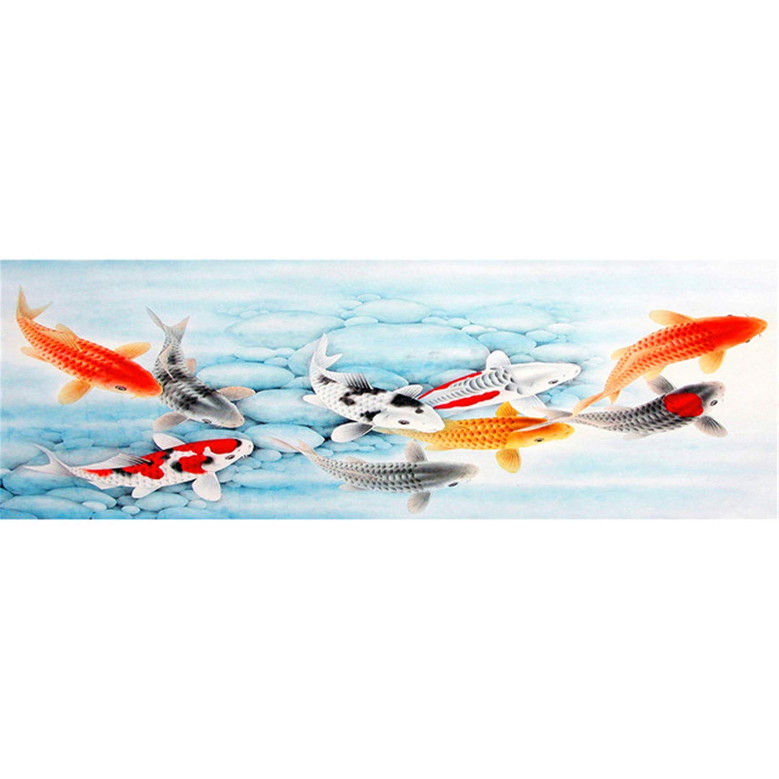 Diamond Painting Poisson Koi 5D pour sublimer la décoration murale de votre salon moderne