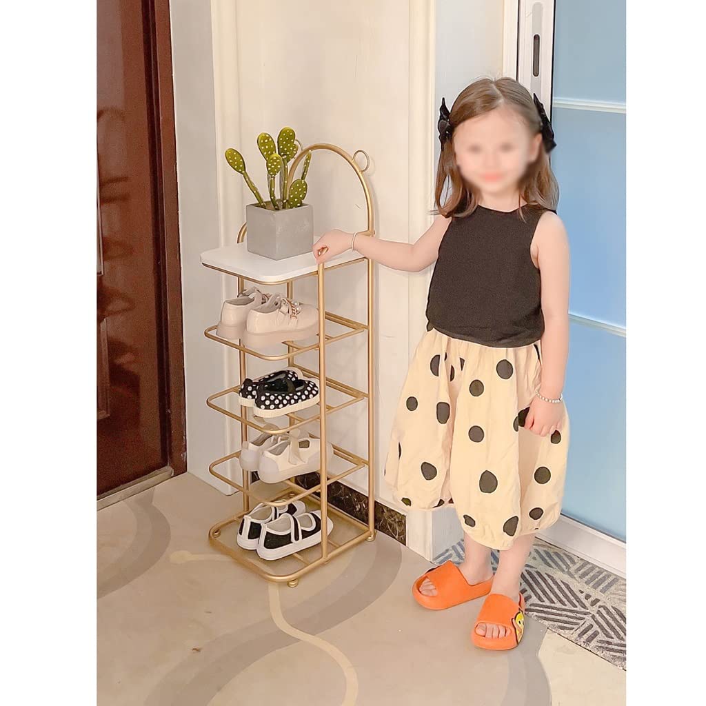 Schuhhalter 5-tier-Schuhständer, Stury-Metal-Schuh Lagergestell, Mini-vertikales Kinderschuh-Regal, Platzsparen, Ideal for den Eingang Wohnzimmer Schlafzimmer Schlafsäle Schuhständer ( Color : C )