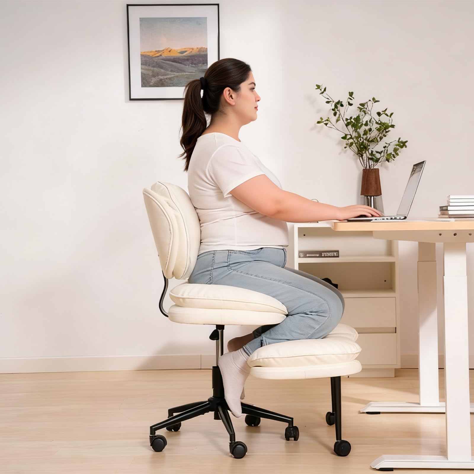 Amazon.com: Extra-Wide & Tall Cross-Legged Office Chair – Deeply