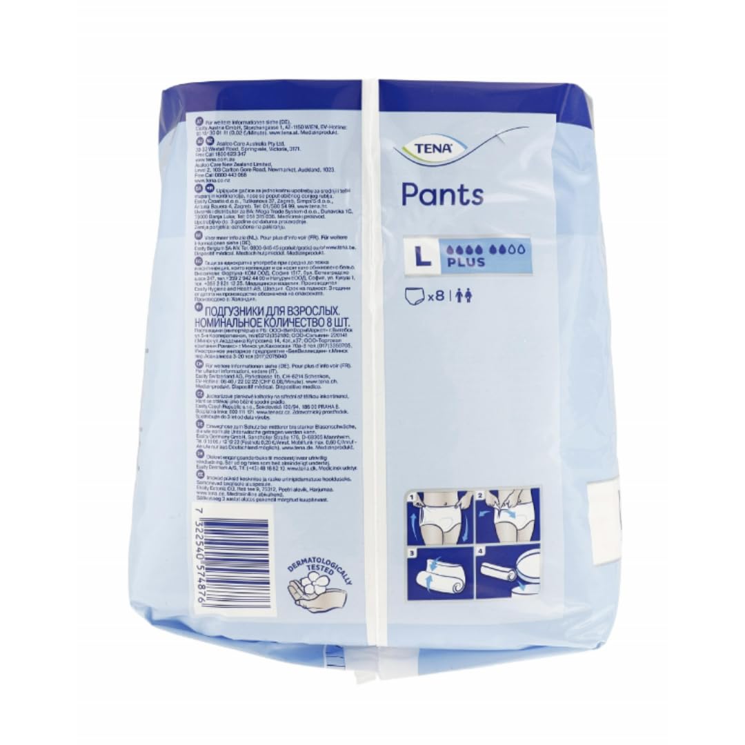 Pants Plus Large Pads Damenbinden 8 STÜCK x 5 Packungen