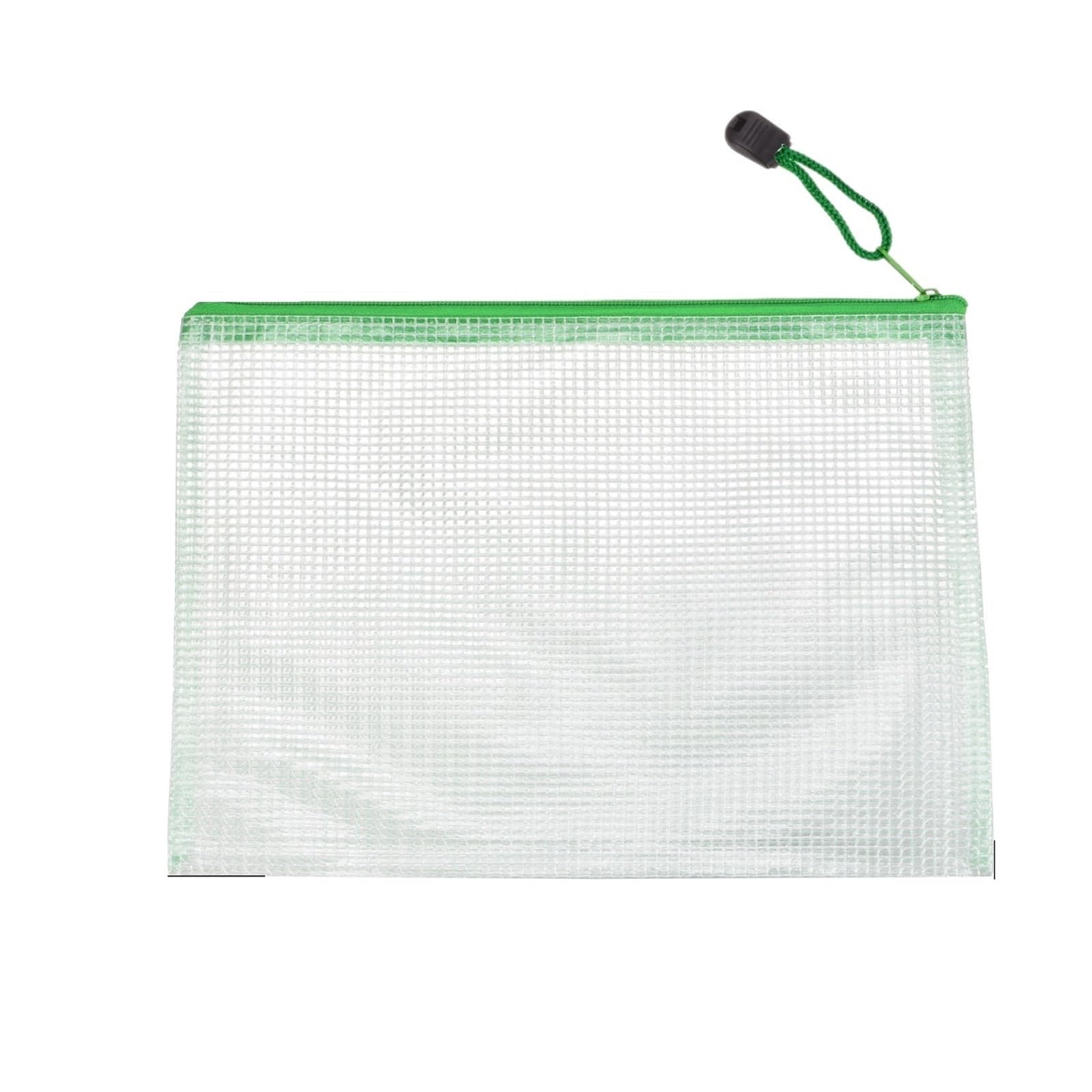 Cartellina in plastica impermeabile 6Pcs Waterproof Plastic Zipper Pouch Document Bag A3 A4 B4 B5 File Pockets Bill Folders Office Home Supply(6Pcs A4 Green)