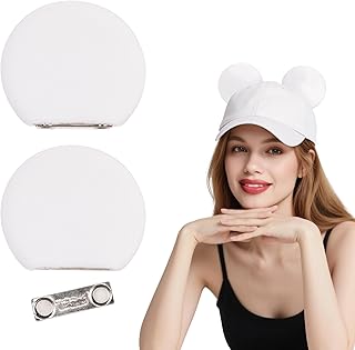 Magnetic Mouse Ears for Cap Hat Beret Bucket Hat - 3.5'' Clip Mouse Ears for Boys Girls Costume Outfits