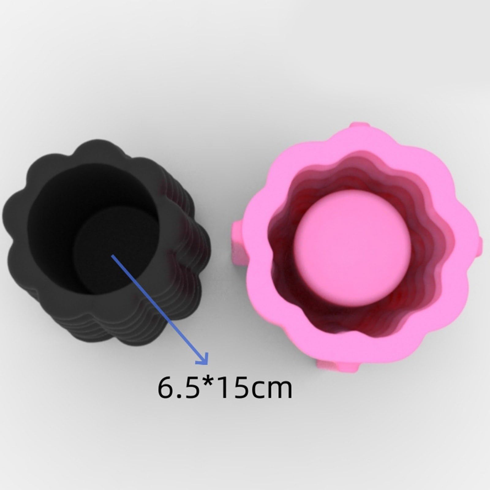 Molde de silicona con diseño de cuentas geométricas de resina y yeso, para hacer flores suculentas, soporte para bolígrafos