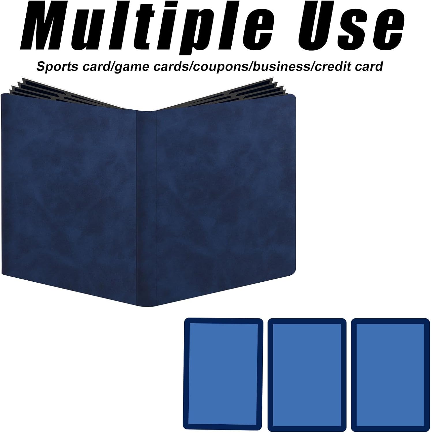 Toploader Binder Holds 9 Pocket 360 Cards,Widen The Book Spine Filled with 20 Double-Sided Pages Sleeves,Top Loader Binder for Cards Compatible with 3×4'' 35pt Rigid Pokemon/Sports Trading Cards