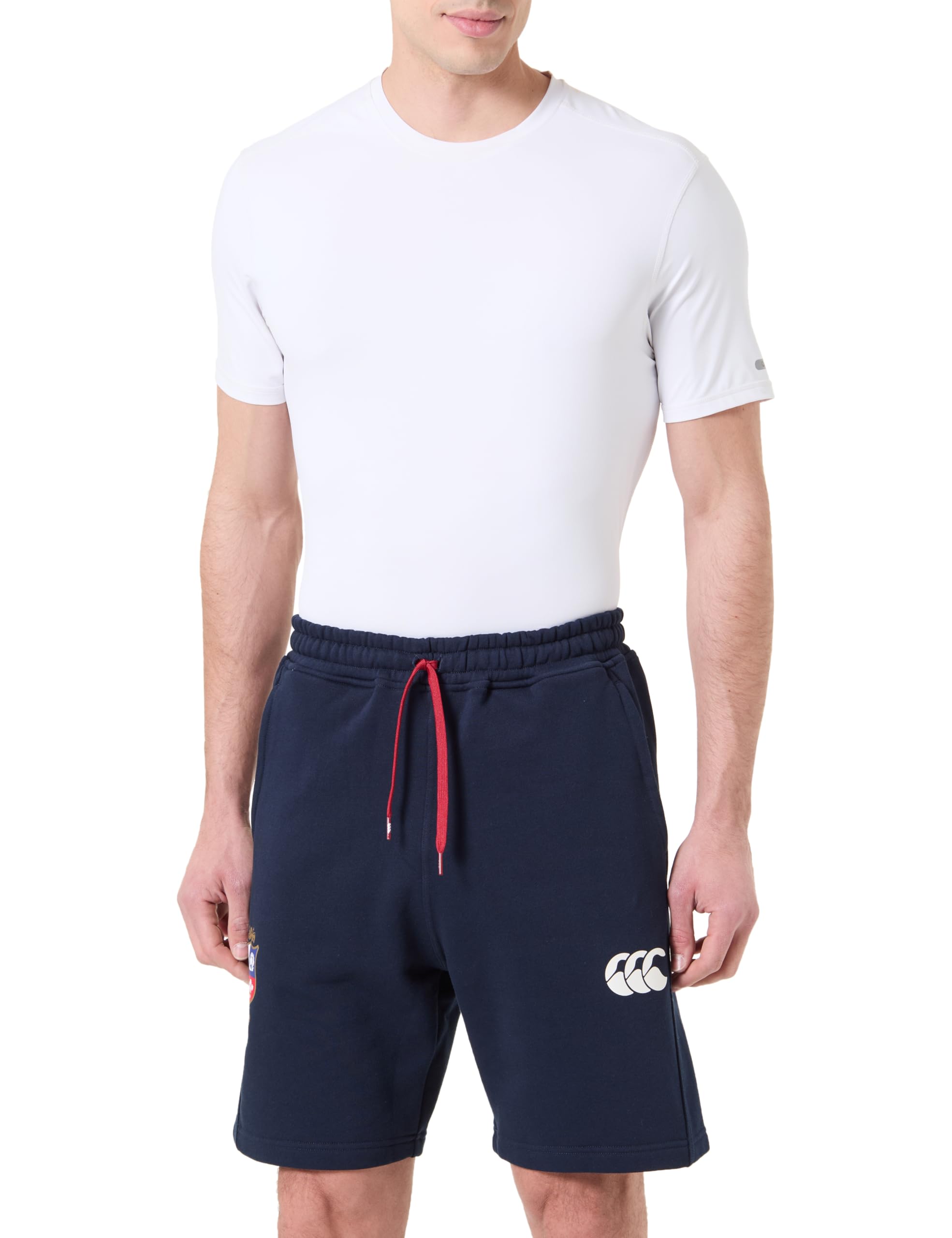 Canterbury Men's British & Irish Lions Canterbury Fleece Rugby Shorts | Heavyweight Fabric | Official British & Irish Lions Licensed Product Leisure Shorts, Dark Sapphire, M