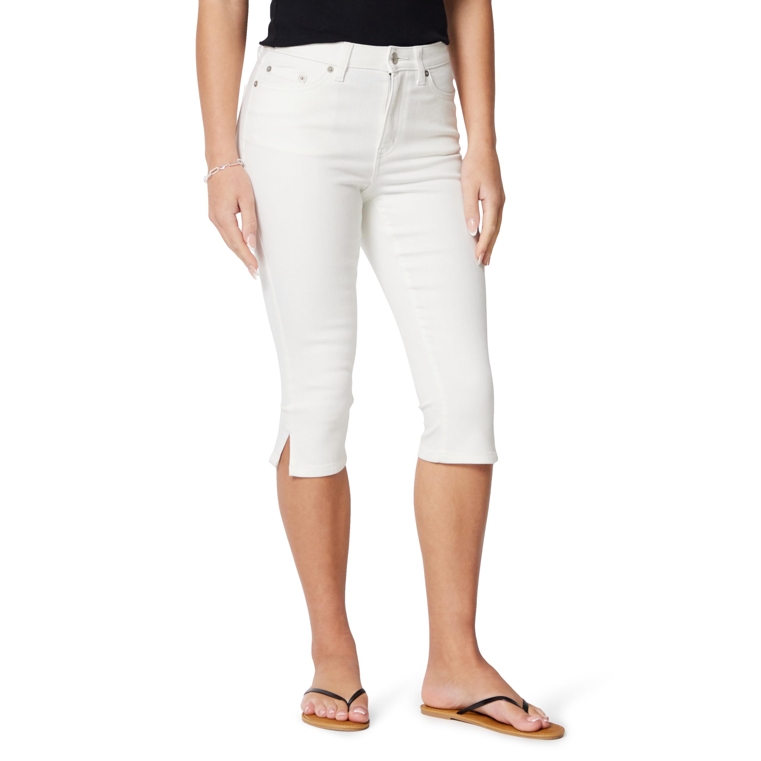 Amazon Essentials Jeans Pedal Pusher a Vita Alta Donna