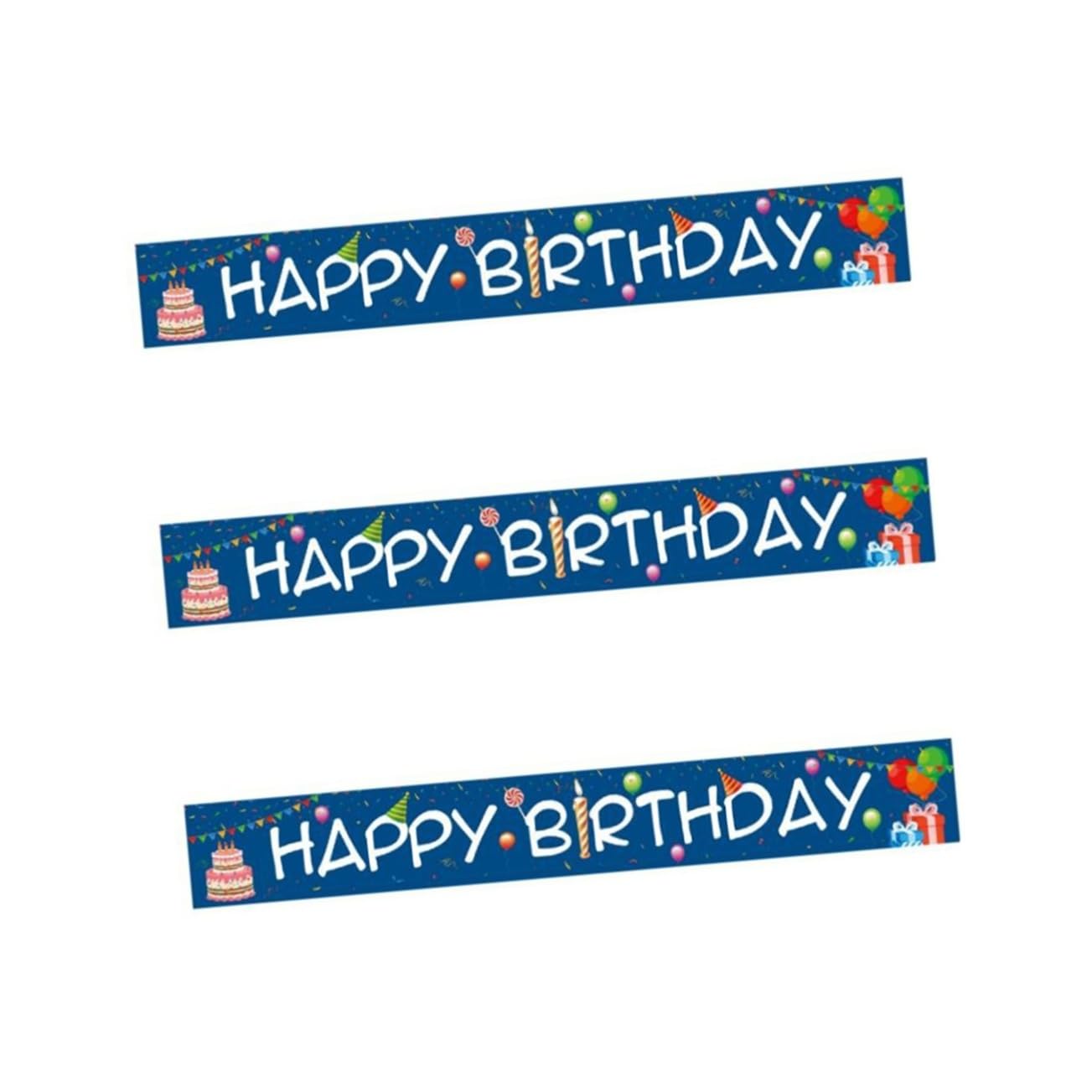TOYANDONA 3piezas Banderín Colgante De Cumpleaños Infantil Decoración Para Fiesta y Fotografía Interiores y Exteriores Para Cumpleaños De Niño Niña y Niñas