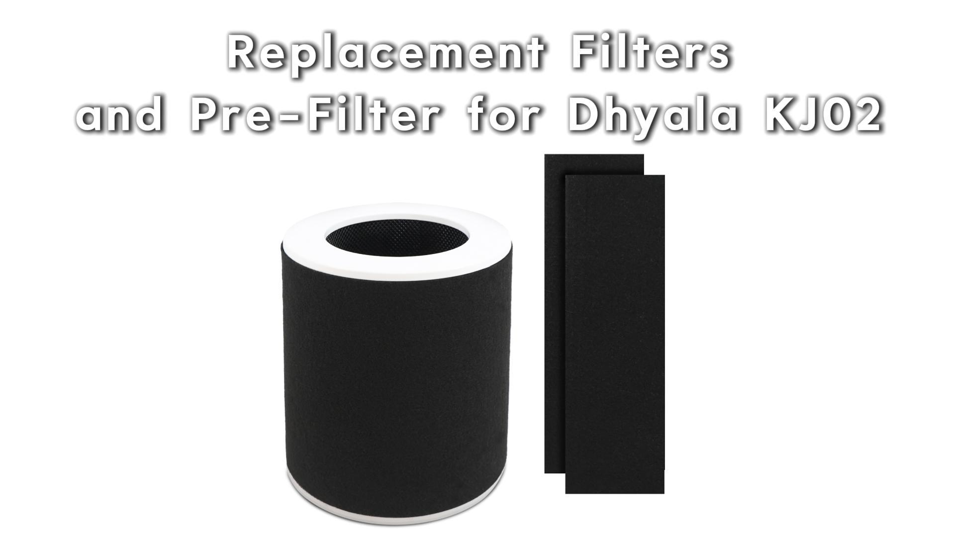 Image of KJ02 Replacement Filter Compatible with Dhyala KJ02 Air Purifier, 2 Pack