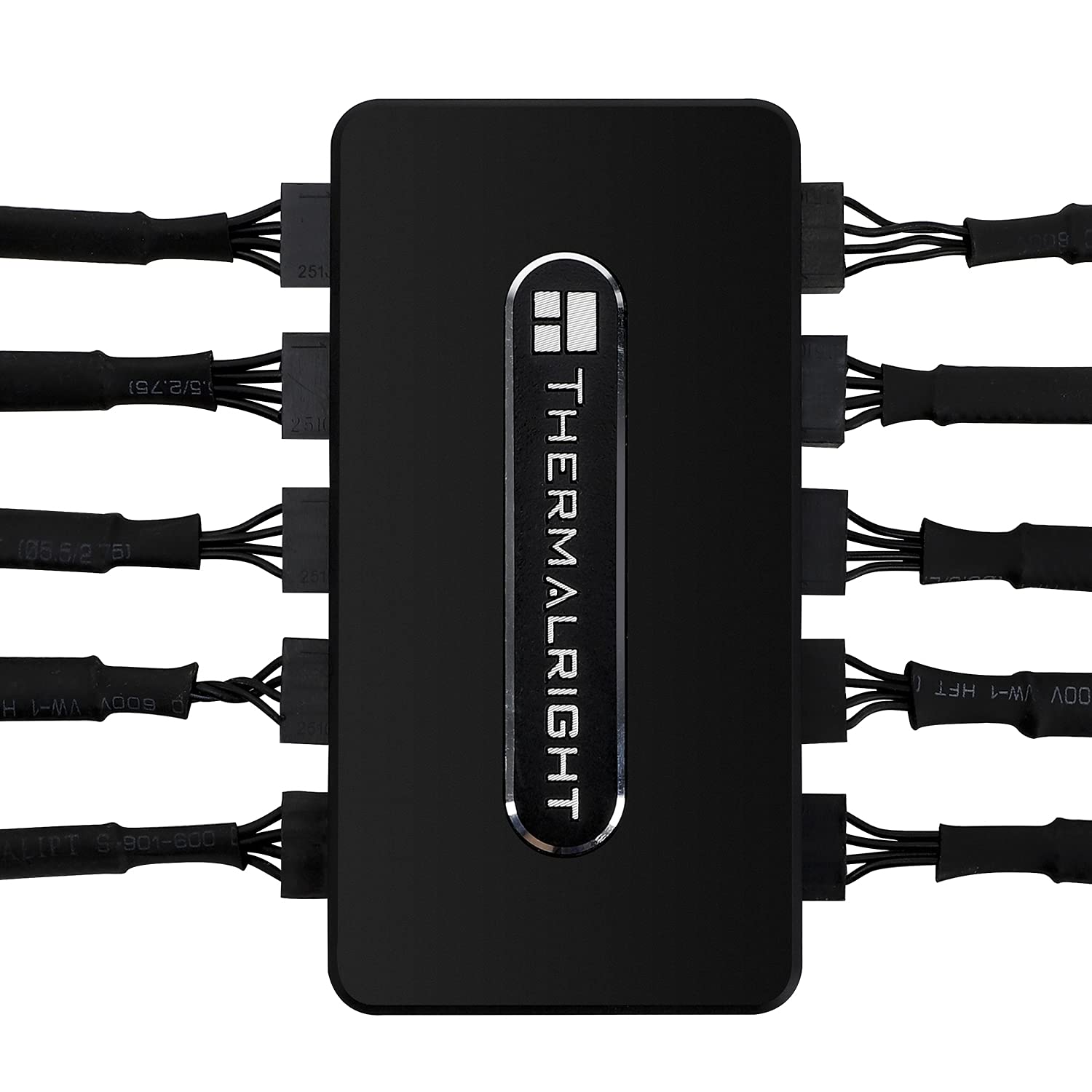 Thermalright Controllo Fan Hub REV. A - Supporto 10 Gruppi PWM, Interfaccia Multipla di Raffreddamento, 10 Porte 4 Pin PC Cooler Controller, SATA Power Cord Direct Input