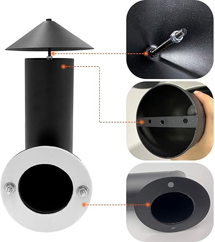 Miniatura 6 de Parrilla de pellets para chimenea de humo, kit de tubo de humo de repuesto para Pit Boss, Traeger, parrillas de madera de chef de campamento y