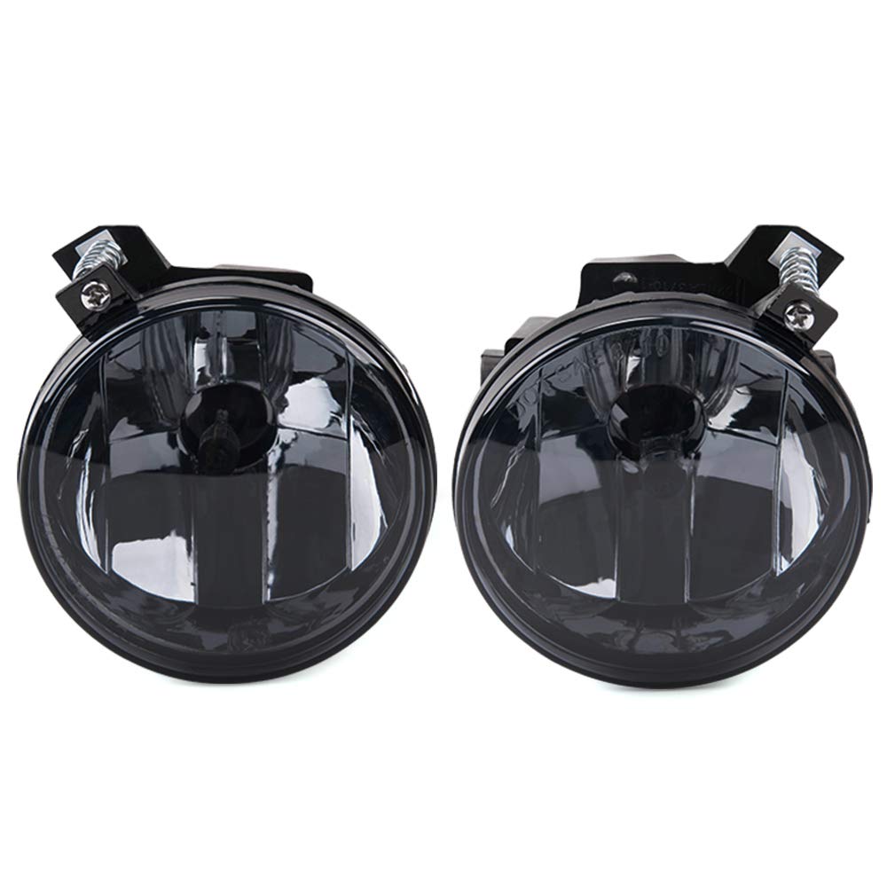HaoTang CHEDA Fog Lights Assembly Compatible with 2001 2002 2003 Dodge Durango/2001 2002 2003 2004 Dakota Pickup CH2592113 Left&Right(Smoky lens) black