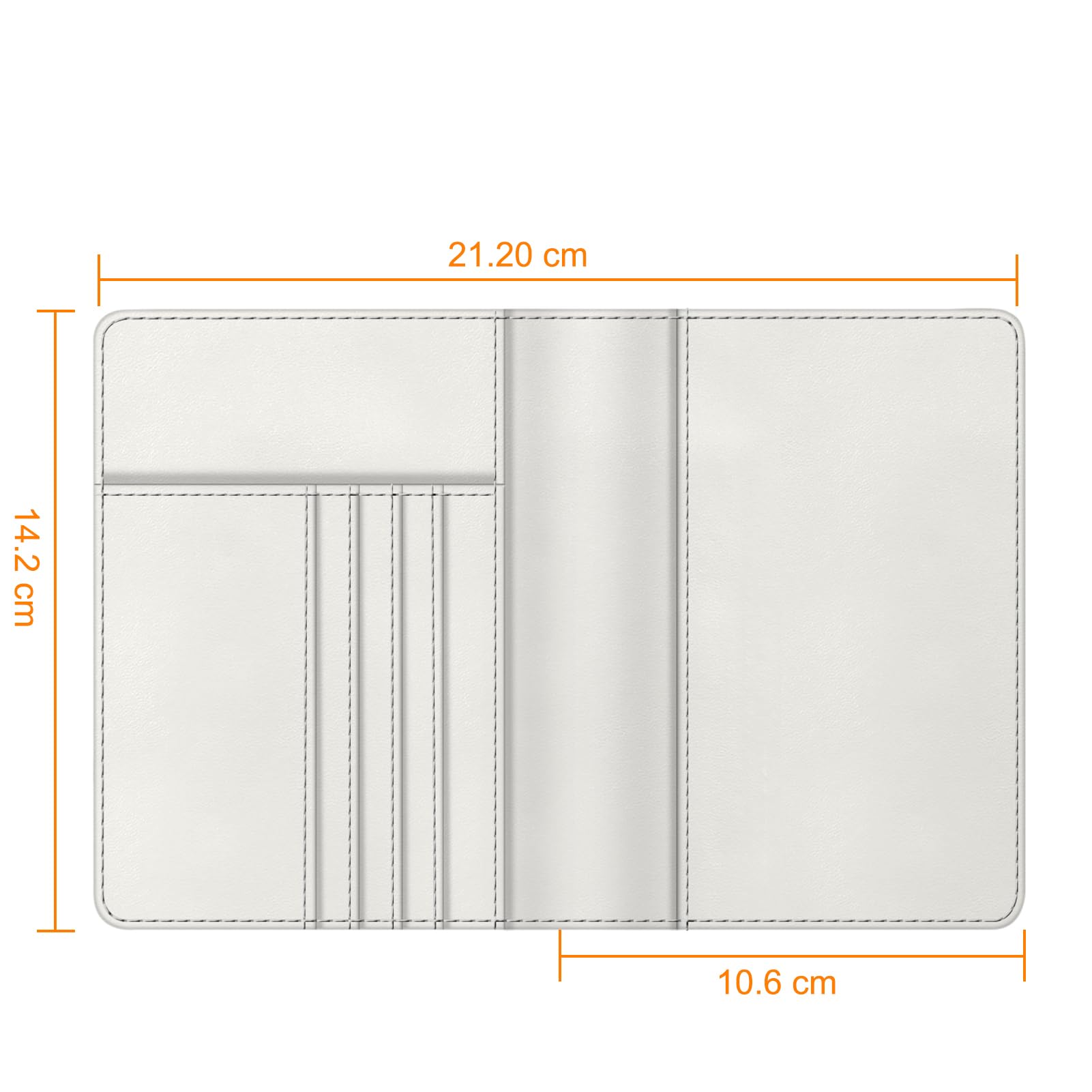 FINTIE Etui na paszport i szczepionkę - etui na paszport Premium z ekoskóry, organizer podróżny z blokadą RFID na karty kredytowe, dowód osobowy, dokumenty podróżne, dla kobiet i mężczyzn,, 15*11*1.2