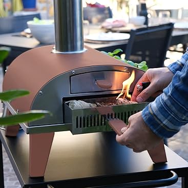 ZiiPa Pizzaofen Piana, Pizzaofen für den Außenbereich, kompakt